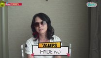 HYDE message: 関西テレビ 「音エモン」 [2016.09.04 O.A.]