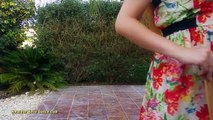 Amazing Peacock Dancing in Babydoll Summer Dress