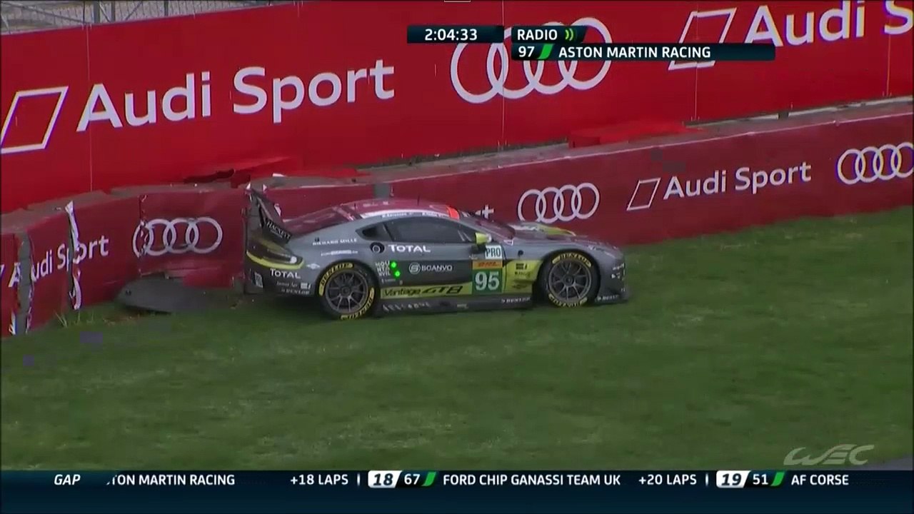 WEC 6h Mexico 2016 Thiim Crashes