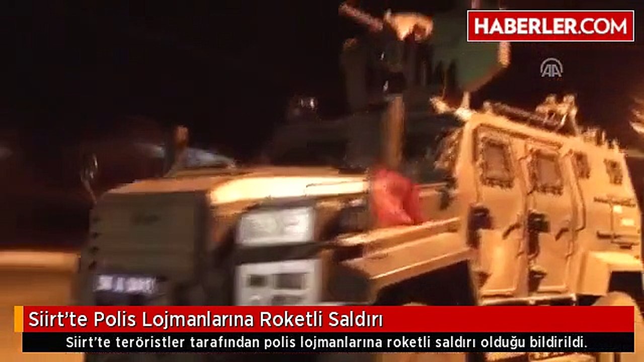 Siirt'te Polis Lojmanlarına Roketli Saldırı