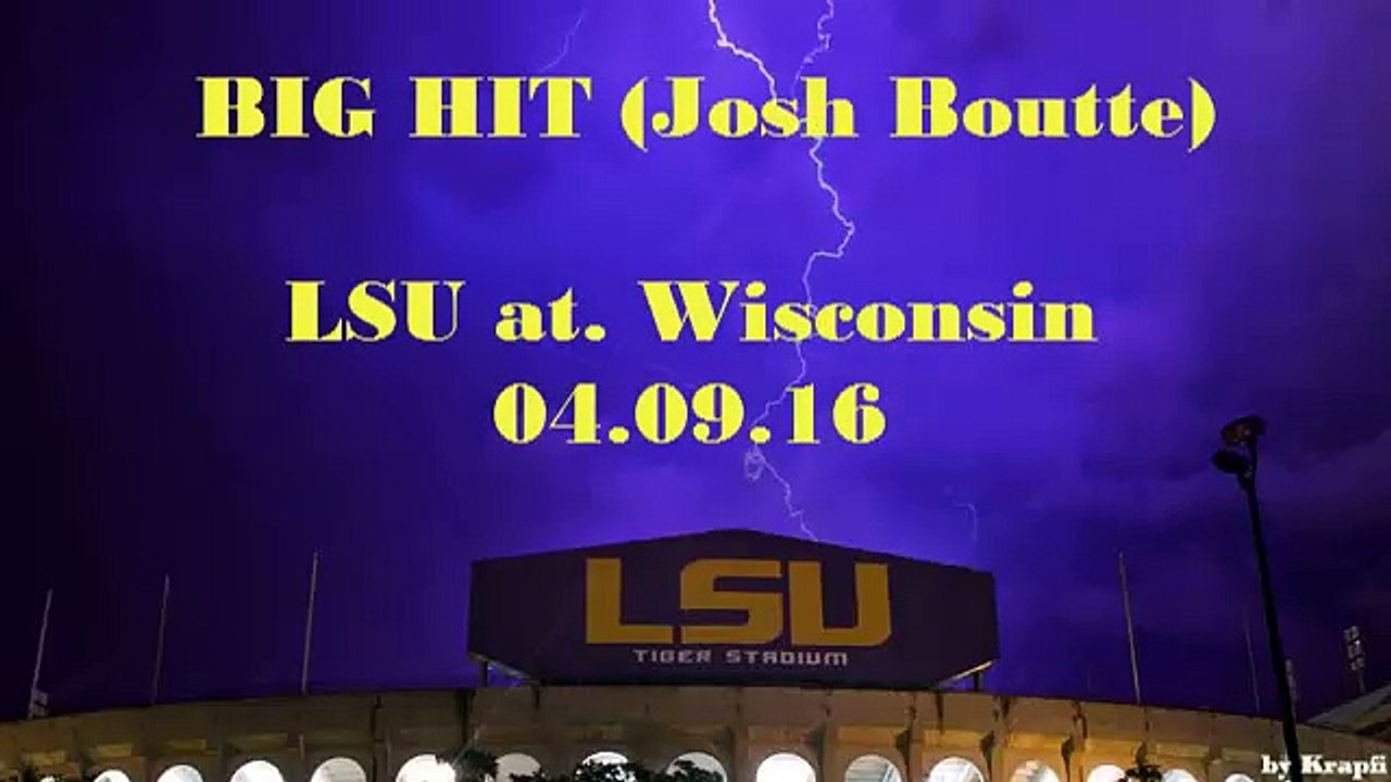 BIG HIT by Josh Boutte LSU Football