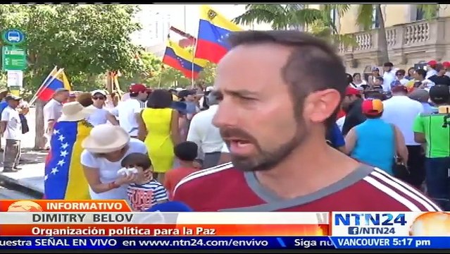 Venezolanos en Bogota y Miami protestaron este sábado para exigir el referendo revocatorio contra Maduro