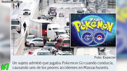 Top 7 Accidentes por Jugar POKEMON GO