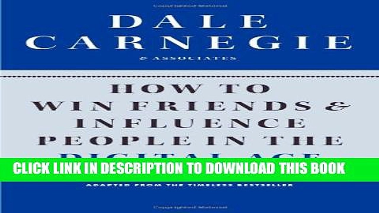 [PDF] How to Win Friends and Influence People in the Digital Age Full Online