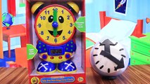 LEARN HOW TO TELL TIME Preschool Educational Toy Learn Numbers, Counting Surprise Toys