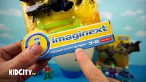Batman Toys Play-Doh Surprise Egg with Imaginext Batman Toys | Surprise Egg Video by KidCity