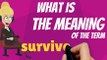What is SURVIVOR GUILT? What does SURVIVIOR GUILT mean? SURVIVOR GUILT meaning, definition, explanation & pronunciation