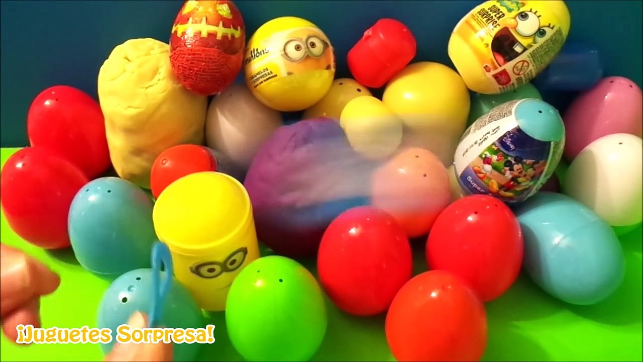 Huevo Kinder en Español: 30 Huevitos Kinder Sorpresa de Pepa la Cerdita Peppa Pig, Frozen, Minions