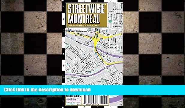 FAVORIT BOOK Streetwise Montreal Map - Laminated City Center Street Map of Montreal, Canada -