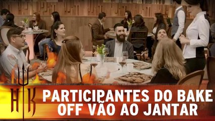 Participantes do Bake Off Brasil vão ao jantar