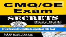 Read CMQ/OE Exam Secrets Study Guide: CMQ/OE Test Review for the Certified Manager of