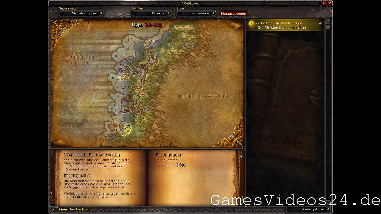 World of Warcraft Quest: Verbesserte Beobachtungen