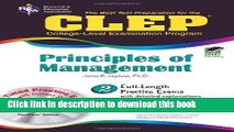 Read CLEP Principles of Management w/ CD-ROM (CLEP Test Preparation)  Ebook Free