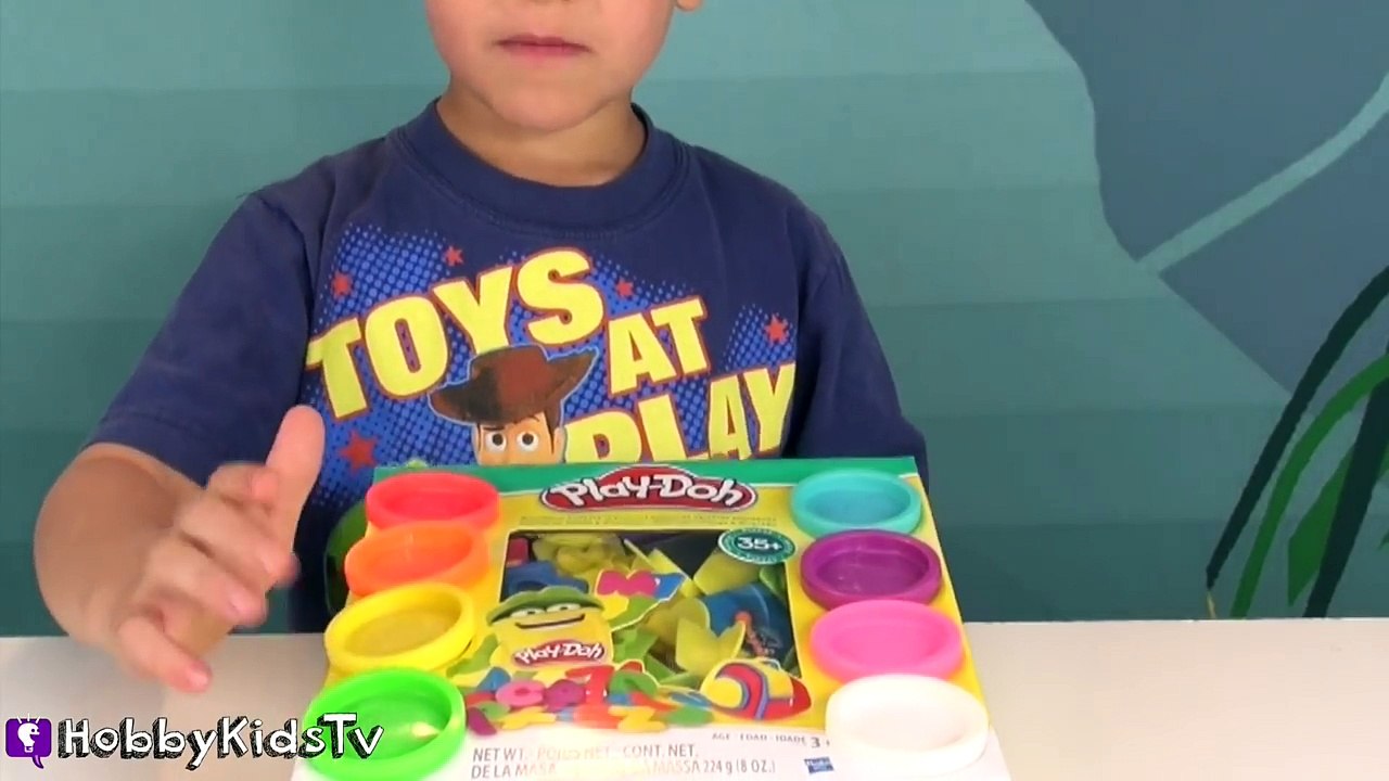 Play-Doh ABC 123! Letters + Numbers Arts N Crafts Fun HobbyKidsTV