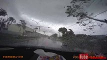 Car gets sucked up by tornado