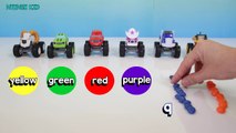 Blaze and the Monster Machines Learn Colors and Counting Skittles | Mixing Color Learning Video