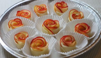 How to Make Apple Rose Tart _ Valentine's rose