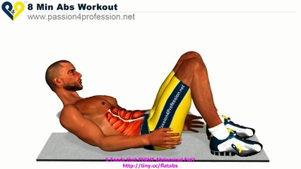8 Min Abs Workout, how to have six pack ( HD Version )