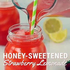 How To Make Honey Strawberry Lemonade
