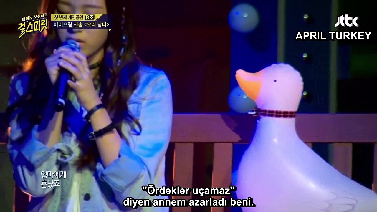 April Jinsol Girls Spirit Performansı Uçan Ördek Türkçe Altyazılı