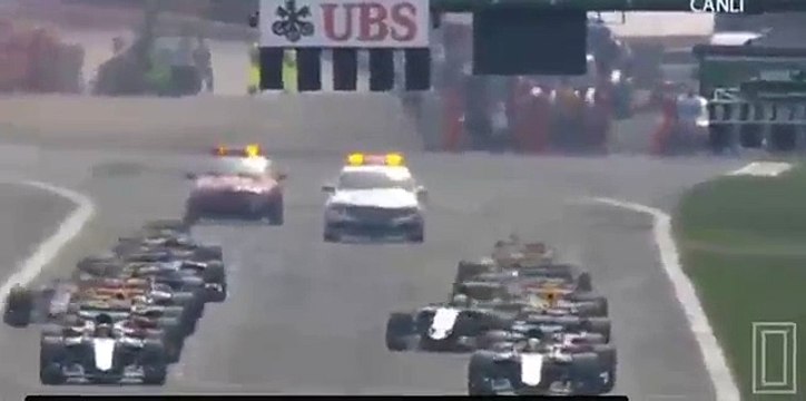VIDEO / Monza, la partenza: Vettel-Raikkonen dietro Rosberg