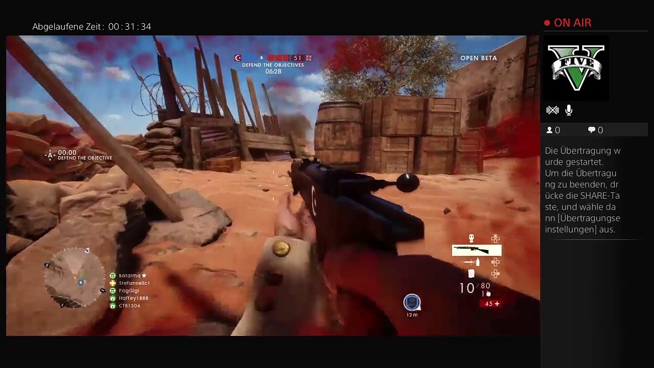 PS4 Live BF1 Open Beta German  Sniper (3)