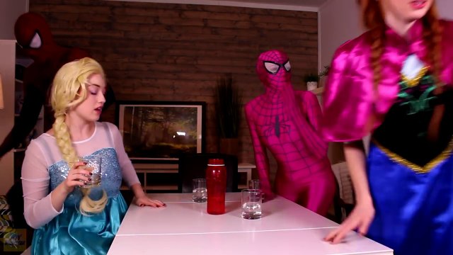 Frozen Elsa’s GROSS FEET! w/ Spiderman Maleficent Joker Pink Spidergirl Candy! Funny Super