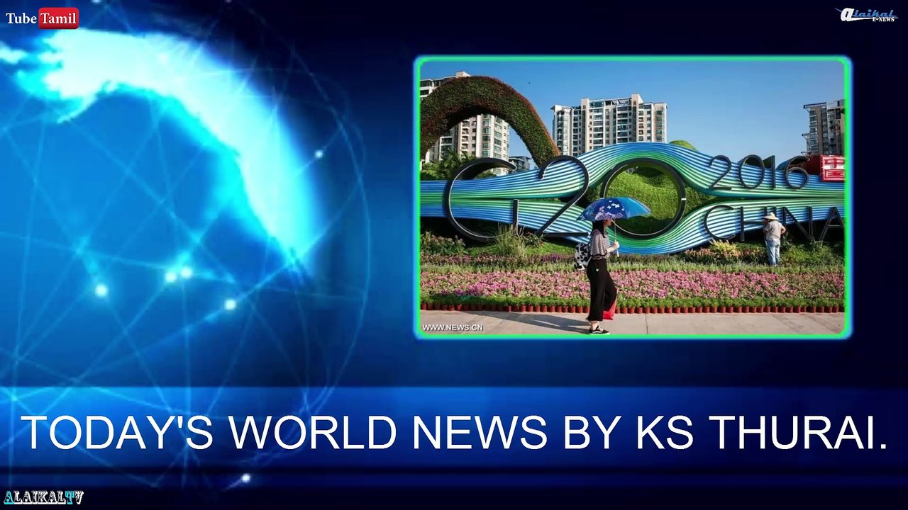 Today's World News. 04.09.16 - By. K.S.Thurai
