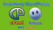 Installing Wordpress On cPanel With Fantastico Deluxe - WordPress Tutorial 5