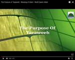 English Language - The Purpose of Taraweeh - Blessings of Islam