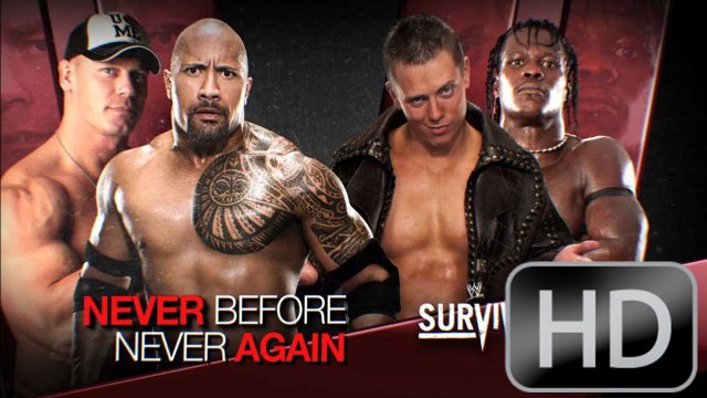 WWE Survivor Series 2011 The Rock and John Cena vs The Miz and R-Truth 720p HD