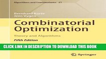 [PDF] Combinatorial Optimization: Theory and Algorithms (Algorithms and Combinatorics) Popular