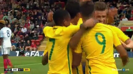 England U20 0-1 Brazil U20 - Goal (04/09/2016)