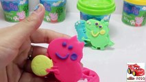 New Peppa Pig Play Doh Maker! Surprise Eggs Peppa Pig and George Dinosaur with Play Dough Español