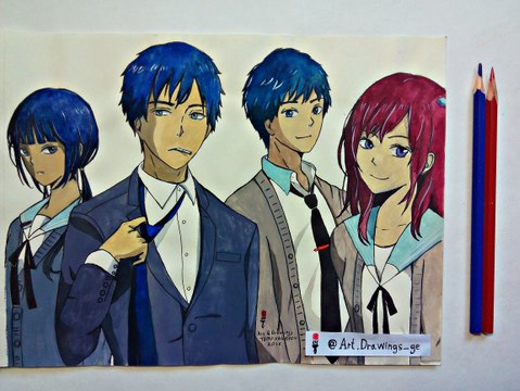 Speed Drawing Anime ReLife / Рисую Аниме Повторная жизнь / アニメリライフドローイング / (Art & Drawings)