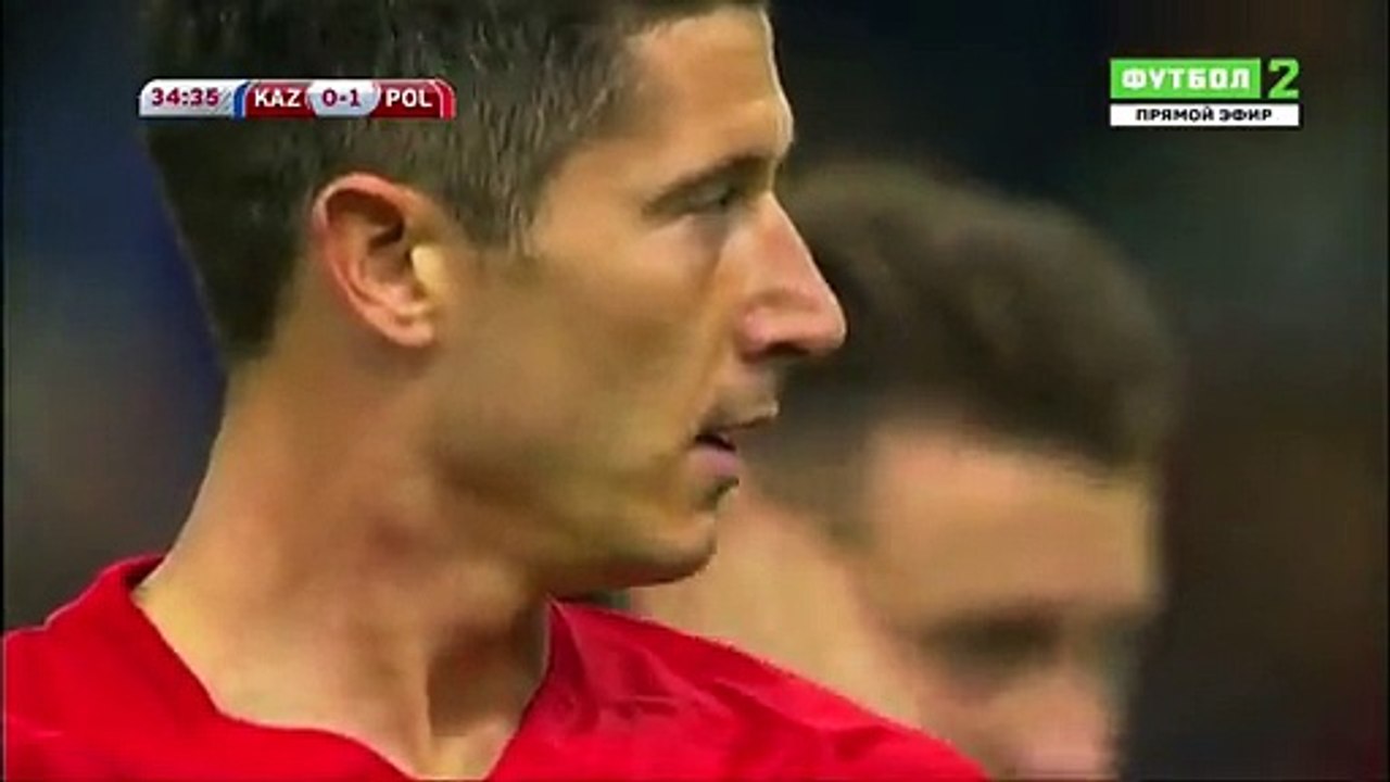 Robert Lewandowski Penalty Goal HD - Kazakhstan 0-2 Poland 04.09.2016 HD ✔
