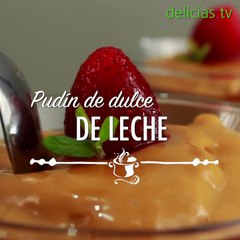 Pudin de dulce de leche