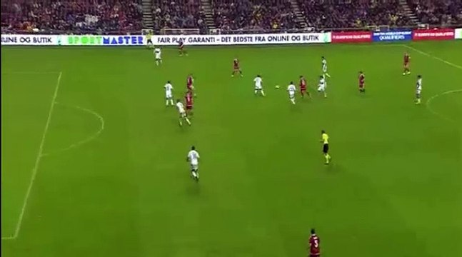 Christian Eriksen Amazing Goal - Denmark 1-0 Armenia (04/09/2016)