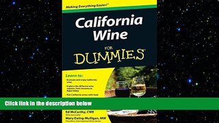 complete  California Wine For Dummies