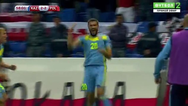 2-2 Sergey Khizhnichenko Second Goal HD - Kazakhstan 2-2 Poland 04.09.2016 HD