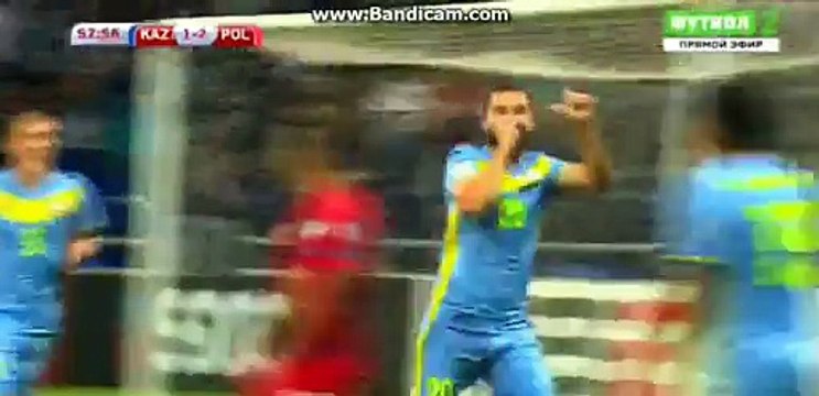 Sergei Khizhnichenko Fantastic 2nd Goal HD - Kazakshtan 2-2 Poland - WC Qualification - 04.09.2016