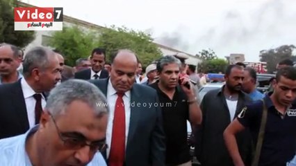 سحابة دخان تعلو سماء السنبلاوين أثناء زيارة وزير البيئة