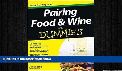 different   Pairing Food and Wine For Dummies