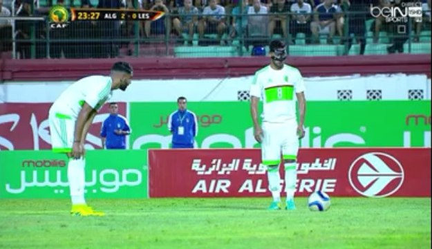 Slaiti Saphir Taider Superbe Coup Franc Goal - Algeria 3-0 Lesotho (04/09/2016)