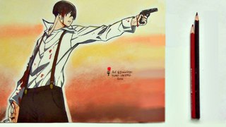 Speed Drawing Anime  91 Days Avilo / Рисую Аниме 91 день Авило / アニメ91デイズアヴィリオドローイング / (Art & Drawings)
