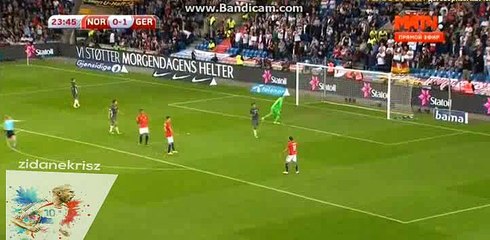 Mesut Ozil Incredible Pas/Assist - Norway vs Germany - World Cup Qualification - 04/09/2016