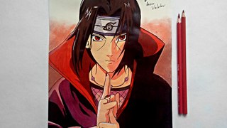 Speed Drawing Anime Itachi Uchiha / Рисую Аниме Итачи Учиха / アニメうちは イタチドローイング / (Art & Drawings)