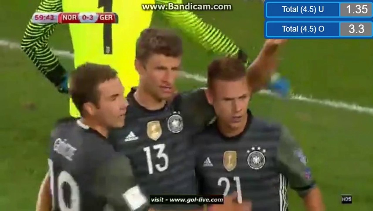 0-3 Thomas Müller Goal HD - Norway 0-3 Germany - WC Qualification Europe - 04.09.2016 HD