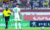هدف الجزائر الخامس بقدم رياض بو دبوز اهداف مباراة الجزائر و ليسوتو 5-0