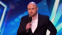Danny Posthill hopes to make a good impression on the Judges Britains Got Talent 2015 Voonathaa
